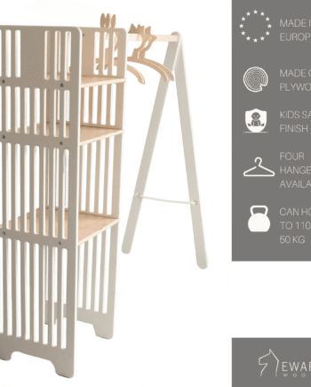 Laste puidust riidestange