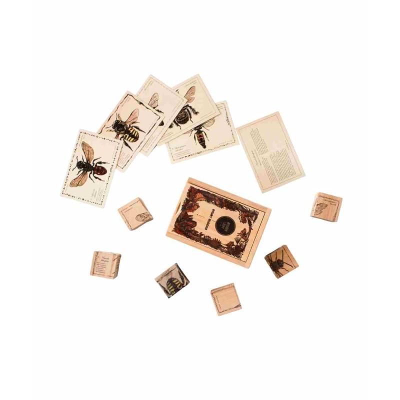 Puidust klotsikomplekt Bee Life – Mesilased