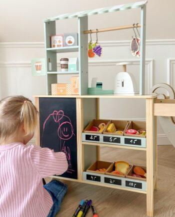 Suur multifunktsionaalne puidust toiduauto, 73 osa