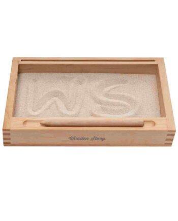 Wooden Story Montessori liivavaagen – puidust hariv alus kirjutamise ja loovuse arendamiseks