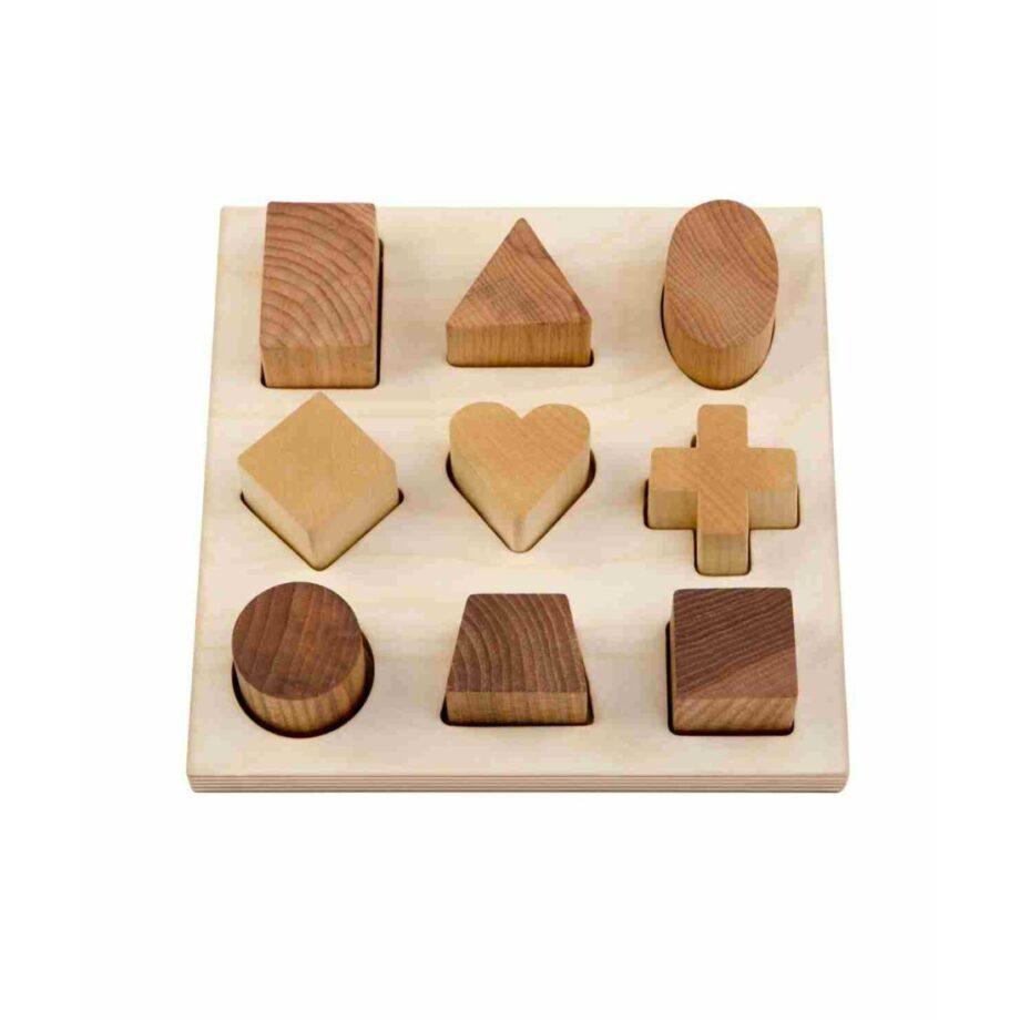 Wooden Story puidust kujundite sorteerimismäng – naturaalses toonis