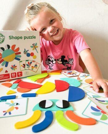 Wooden Montessori pusle – loov ja hariv kujundimäng lastele
