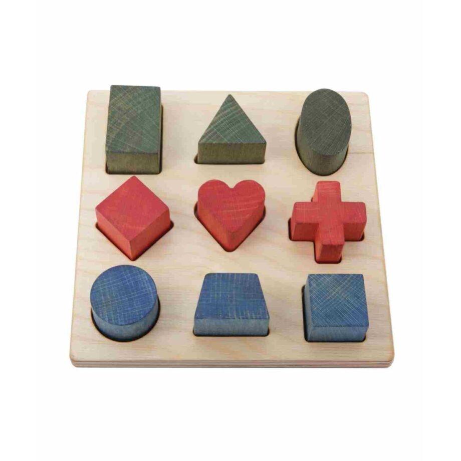 Wooden Story Puidust kujundiklotsid – värvilised